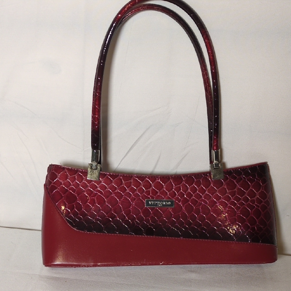 Vittorio Deep Red Shoulder Bag - New